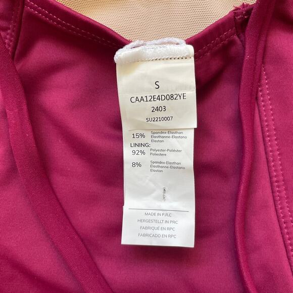 Lace-Up One Piece Swimsuit | Adjustable Straps, Magenta, Size S, Cupshe NWOT - Picture 6 of 7
